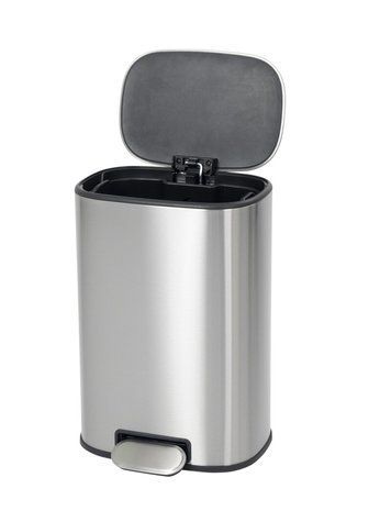 Відро для сміття з плавним закриттям овальне Mixxus Premium Diverse-TC0105 SS Color 5л колір наржавійка (MI7078) MI7078 фото