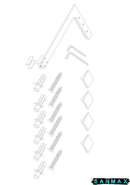 Душова перегородка Koer SR SP02-100x200-TR-12 Walk-In проз.скло Easy Clean 8мм, Матове Золото (KR5396) KR5396 фото