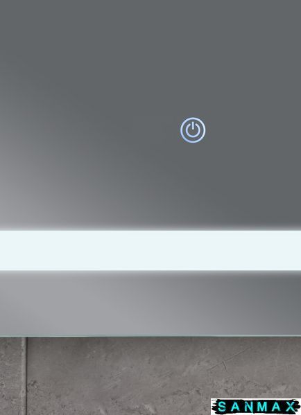 Дзеркало Mixxus Twee MR09-50x80-Reverse з Led Touch, Anti-fog, димером, регулюванням яскравості (MI6930) MI6930 фото