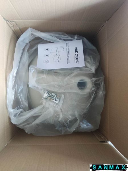 Раковина врізна під стільницю Mixxus Premium Topper-1701 495х405х205mm з переливом (MP6568) MP6568 фото