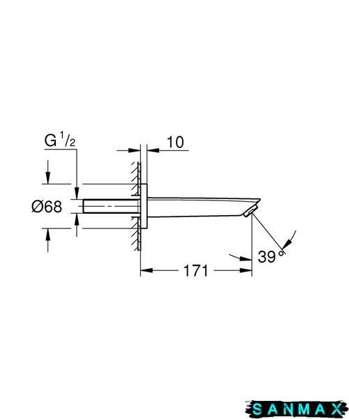 Вилив для ванни Grohe Eurosmart New (13448003) 13448003 фото
