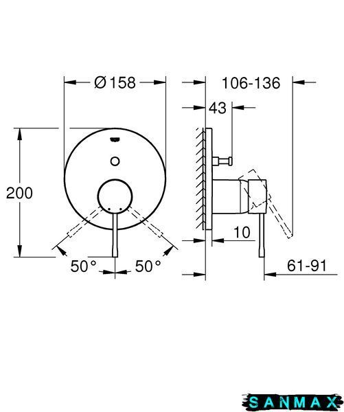 Вбудована душова система Grohe Essence New (24058001) 24058001 фото