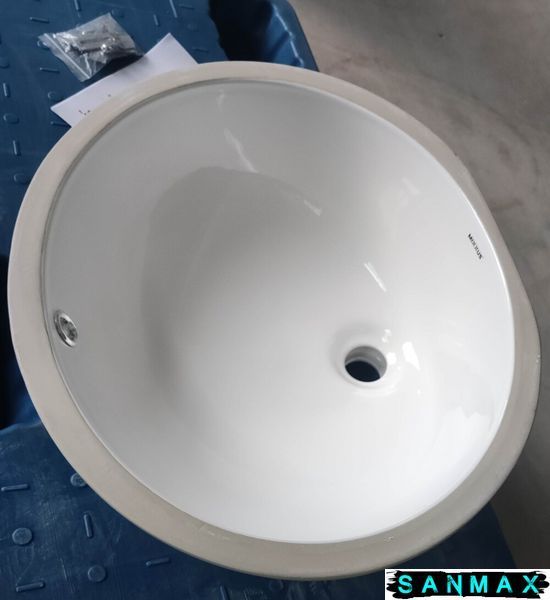 Раковина врізна під стільницю Mixxus Premium Topper-1701 495х405х205mm з переливом (MP6568) MP6568 фото