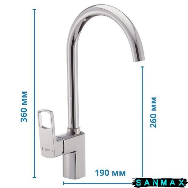 Змішувач для кухні на гайці Haiba Fenix 017 (HB0935) HB0935 фото