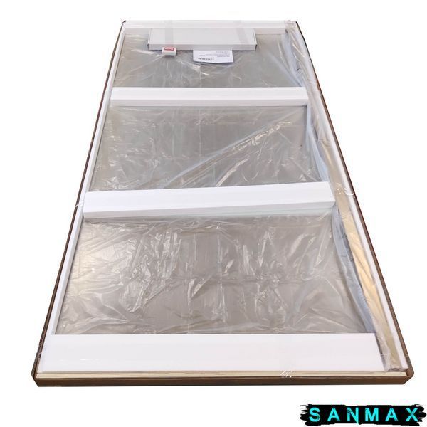 Душова перегородка Koer SR SP02-100x200-TR-12 Walk-In проз.скло Easy Clean 8мм, Матове Золото (KR5396) KR5396 фото