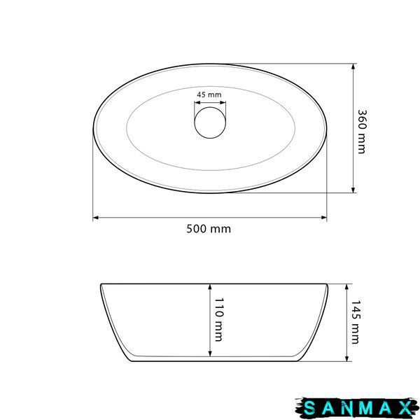 Умивальник накладний Vbi Cefalu Білий VBI-015400 фото