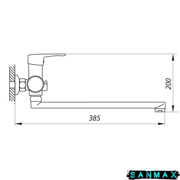 Змішувач для ванни Zerix Fiv-A 439 (ZX2927) ZX2927 фото