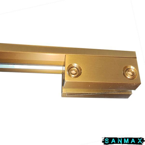 Душова перегородка Koer SR SP02-100x200-TR-12 Walk-In проз.скло Easy Clean 8мм, Матове Золото (KR5396) KR5396 фото