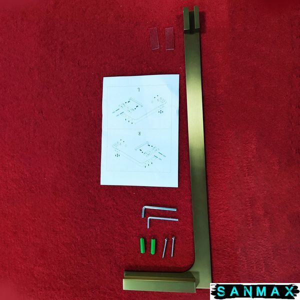Душова перегородка Koer SR SP02-100x200-TR-12 Walk-In проз.скло Easy Clean 8мм, Матове Золото (KR5396) KR5396 фото