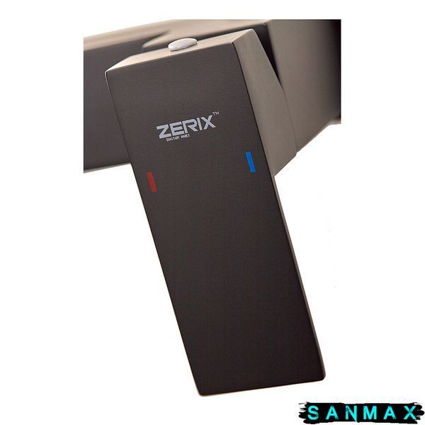 Змішувач для душу Zerix Kub-003 Чорний з нерж. сталі Sus304 (кол. чорний) (ZX4848) ZX4848 фото