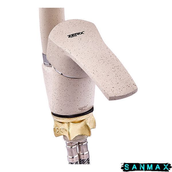 Змішувач для кухні Zerix Yub 279 Beige (ZX4787) ZX4787 фото