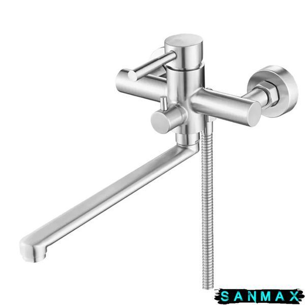 Змішувач для ванни Champion Sus-006 Euro Нерж (CH0317) CH0317 фото