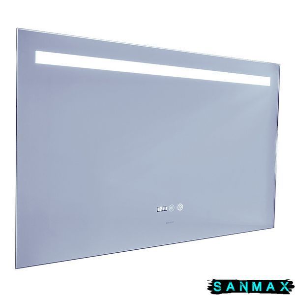 Дзеркало Mixxus Strong MR05-100x60 (годинник, Led-підсвітка, антизапотівання) (MI6009) MI6009 фото