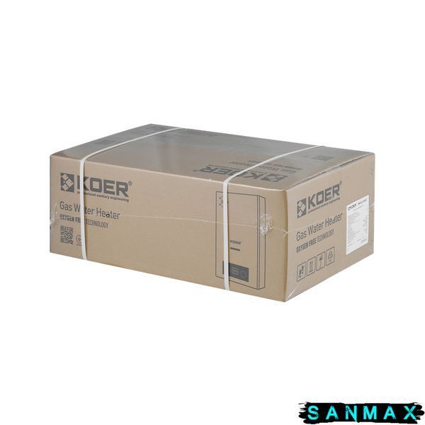 Газова колонка Koer KWH.G0110 Gray димохідна 10 л/хв, Сіра (KR5555) KR5555 фото