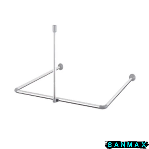 Штанга для шторки підтримуюча пряма Mixxus CRA-S-60 60cm (алюміній) (БЛІСТЕР) (AC3594) AC3594 фото