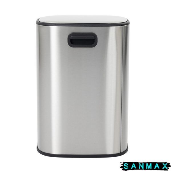 Відро для сміття з плавним закриттям овальне Mixxus Premium Diverse-TC0105 SS Color 5л колір наржавійка (MI7078) MI7078 фото