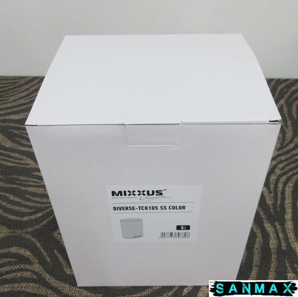 Відро для сміття з плавним закриттям овальне Mixxus Premium Diverse-TC0105 SS Color 5л колір наржавійка (MI7078) MI7078 фото