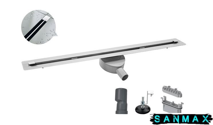 Душовий лінійний трап Koer FD07-20x800мм-Slender "тонкий" із нержавіючої сталі (KR5137) KR5137 фото