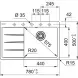 Кухонна фрагранітова мийка Franke Centro 78х50 CNG 611-78 TL Права Чорна (114.0630.466) 114.0630.466 фото 2
