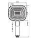 Лійка ручна для душу Koer KP-0404-05 (3 режими) Чорна (KR5001) KR5001 фото 1