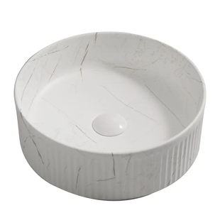 Раковина накладна Mixxus Premium Wave-0102 Marble 370х370х130mm (MP6528) MP6528 фото