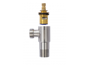 Кран приладовий Aquastrong R1 M1/2 х M3/4 Нерж (R103) R103 фото