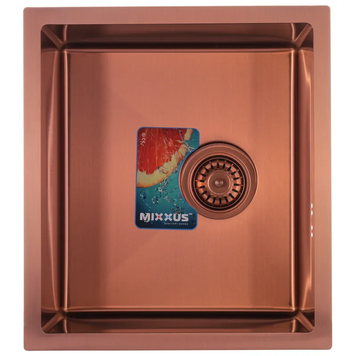Кухонна інтегрована мийка Mixxus MX4843-220x1.0-PVD-Бронза (MX0558) MX0558 фото