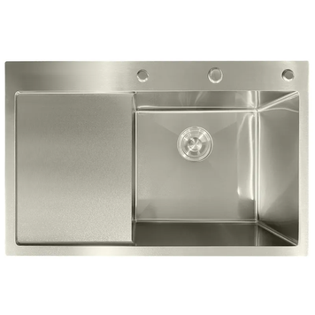 Кухонна інтегрована мийка Mixxus MH7849R Nano-Silver (3.0/0.8) колір нержавійка (MI7050) MI7050 фото