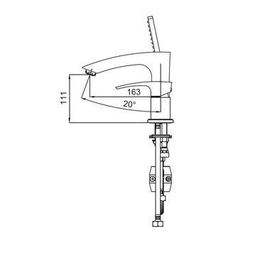 Змішувач для ванни на борт Koer KB-43007-05 на 3 отвори Чорний (KR3453) KR3453 фото