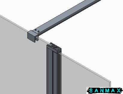 Душова перегородка Koer SR SP03-120x200-TR-01 Walk-In прозоре скло Easy Clean 8мм, хром (KR5398) KR5398 фото