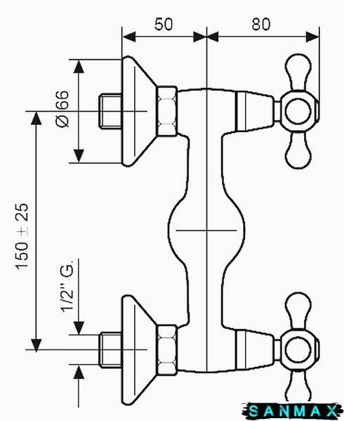 Змішувач Emmevi Deco classic для душу золото б/акс OR12002 OR12002 фото