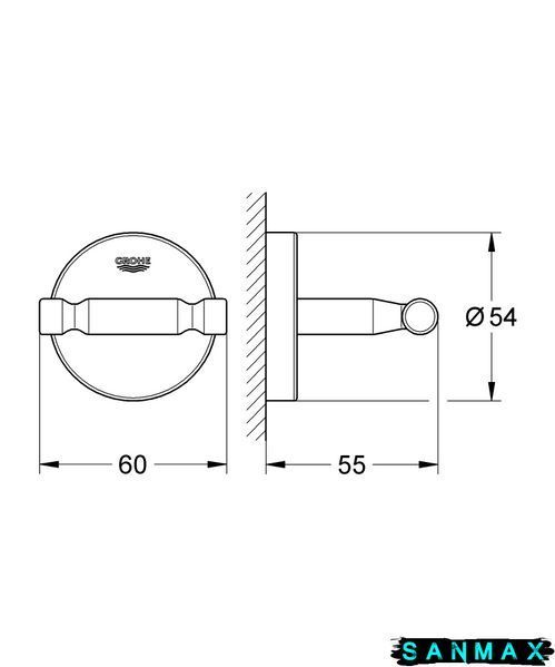 Гачок для халату Grohe Bau Cosmopolitan Neutral (40461001) 40461001 фото
