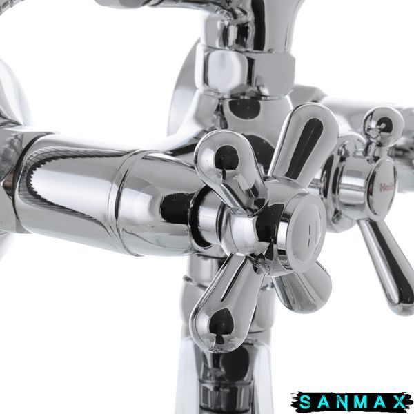 Змішувач для ванни Haiba Dominox 143 Хром Кераміка (HB0070) HB0070 фото