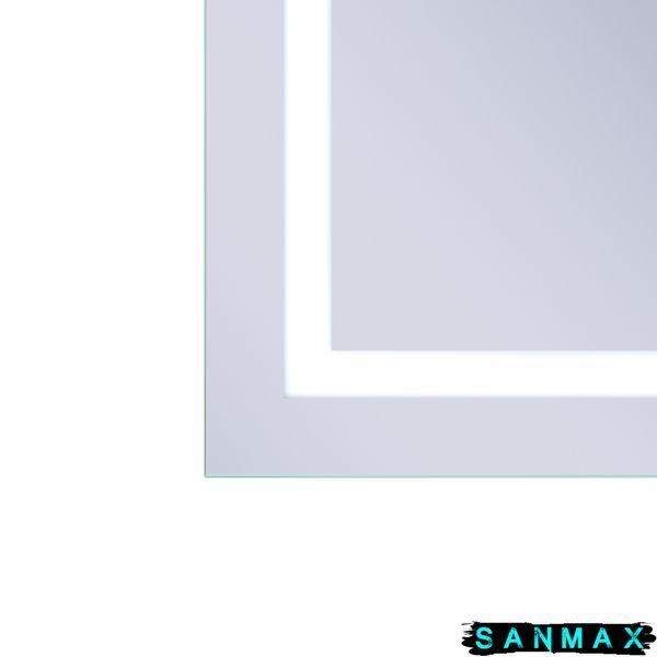 Дзеркало Mixxus Premium Flash MR21-60x80 (Led Touch, Anti-fog, димер, годинник) (MP6617) MP6617 фото