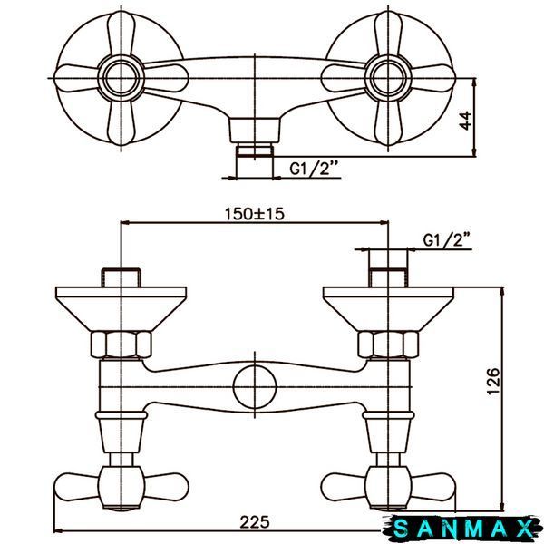 Змішувач для душа Haiba Dominox 003 (HB0060) HB0060 фото