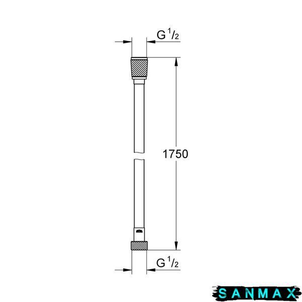 Душовий шланг Grohe Silverflex TwistStop 1750мм (28388001) 28388001 фото