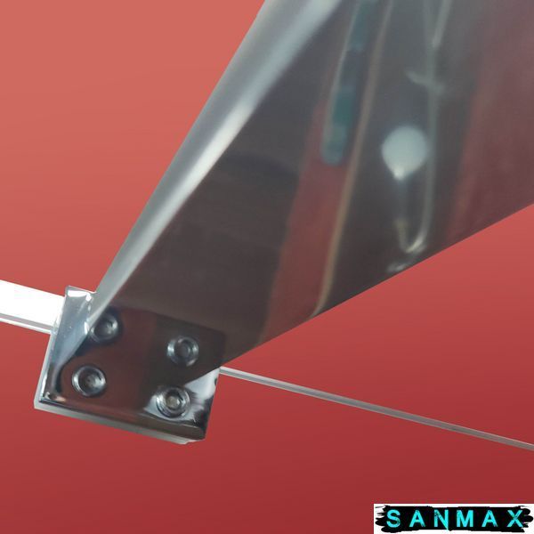 Душова перегородка Koer SR SP03-120x200-TR-01 Walk-In прозоре скло Easy Clean 8мм, хром (KR5398) KR5398 фото