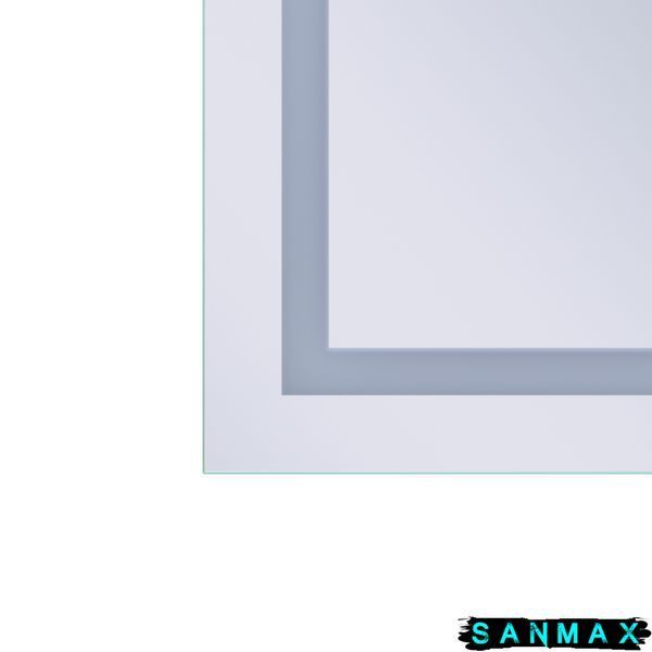 Дзеркало Mixxus Premium Flash MR21-60x80 (Led Touch, Anti-fog, димер, годинник) (MP6617) MP6617 фото