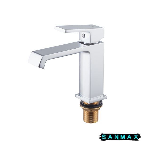 Змішувач для умивальника на шпильці Haiba Gaudi 001 Хром (HB9581) HB9581 фото