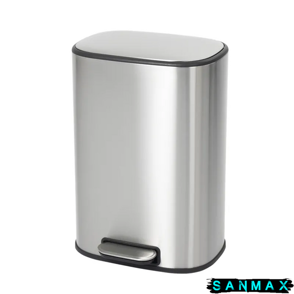 Відро для сміття з плавним закриттям овальне Mixxus Premium Diverse-TC0112 SS Color 12л колір наржавійка (MI7079) MI7079 фото