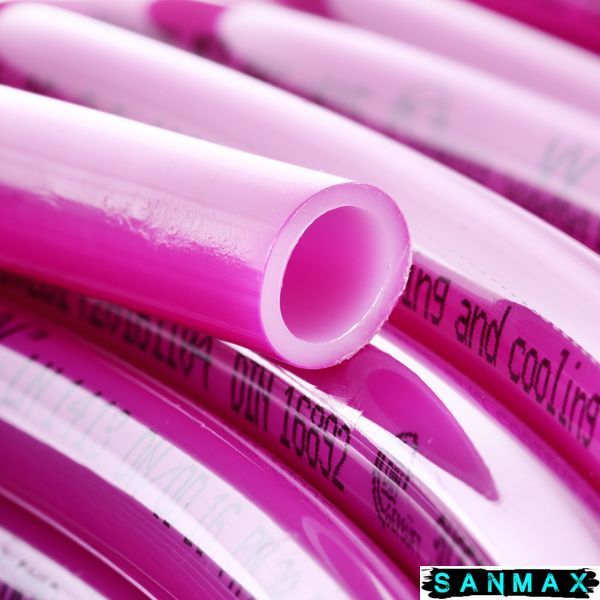 Труба для теплої підлоги з кисневим бар'єром Koer PEX-B EVOH 16*2,0 (pink) (600 м) (KR2853) KR2853 фото
