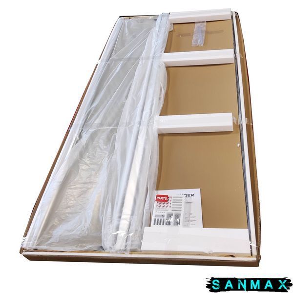 Душова перегородка Koer SR SP03-120x200-TR-01 Walk-In прозоре скло Easy Clean 8мм, хром (KR5398) KR5398 фото