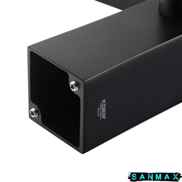 Змішувач для ванни на борт Koer KB-43007-05 на 3 отвори Чорний (KR3453) KR3453 фото