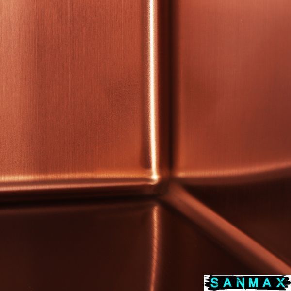 Кухонна інтегрована мийка Mixxus MX4843-220x1.0-PVD-Бронза (MX0558) MX0558 фото