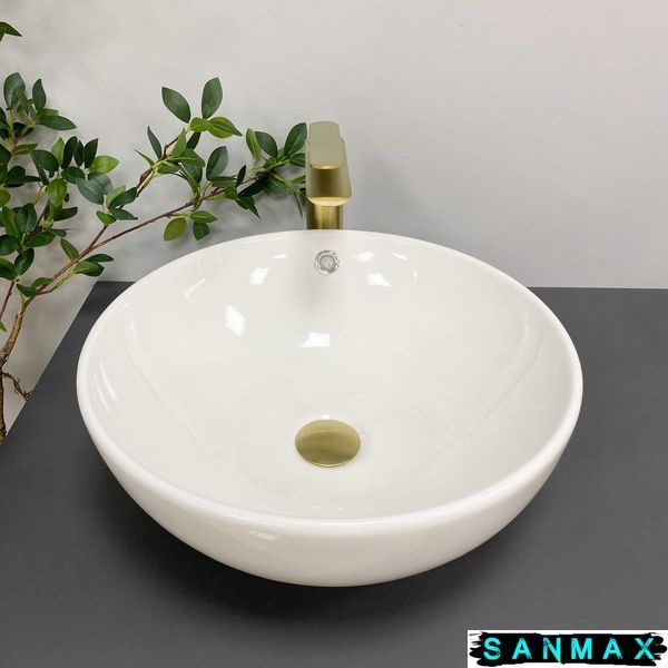 Умивальник (раковина) VBI BRUNICO S WHITE накладний VBI-015201 фото