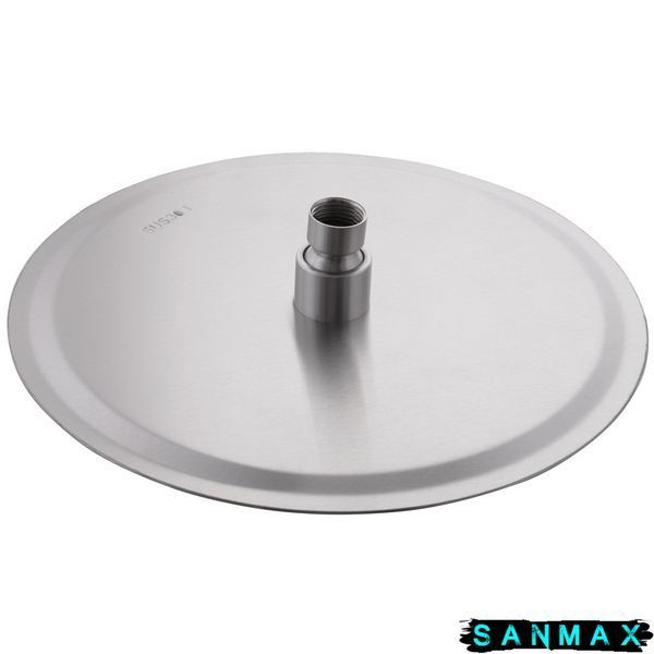 Лійка стельова для душу Mixxus Sh-05 25 см Кругла Нерж (SS0058) SS0058 фото