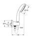 Душовий набір з тримачем для прихованого монтажу Grohe New Tempesta Classic (26406001) 26406001 фото 4