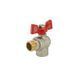 Кран кульовий 1/2 БГШ Вода Koer KR.208 КУТОВИЙ Червоний метелик (KR2805) KR2805 фото 3