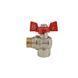 Кран кульовий 1/2 БГШ Вода Koer KR.208 КУТОВИЙ Червоний метелик (KR2805) KR2805 фото 2