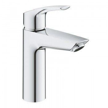Одноважільний змішувач для умивальника M-Size Grohe Eurosmart New з натискним донним клапаном (23923003) 23923003 фото